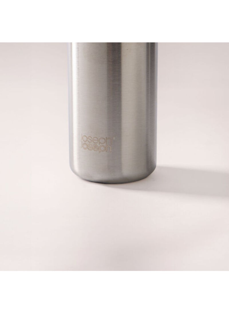 Joseph Joseph - Joseph Joseph Loop water bottle 500ml,brushed/Anthracite - Image 1
