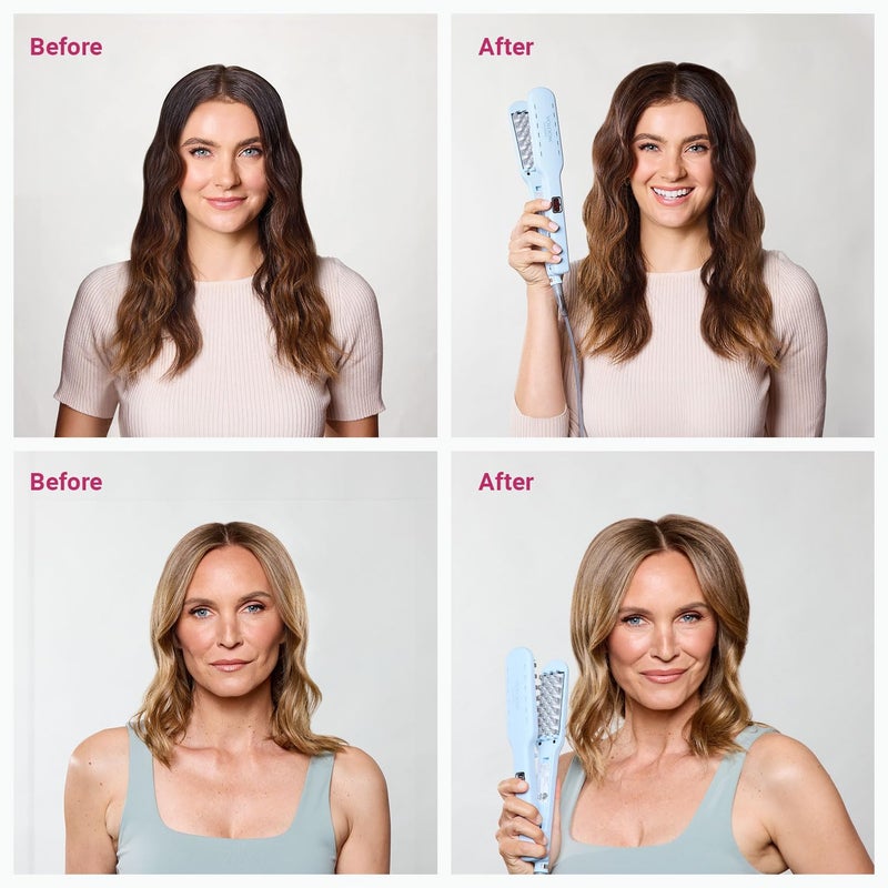 VOLOOM فولوم كلاسيك 1-1/2 بوصة مكواة سيراميك احترافية لتكثيف الشعر - أداة لتكثيف الشعر وتصفيفه مع درجة حرارة قابلة للتعديل وإيقاف تلقائي للحفاظ على الحجم للشعر الأكثر كثافة - حقيبة مقاومة للحرارة - Image 4