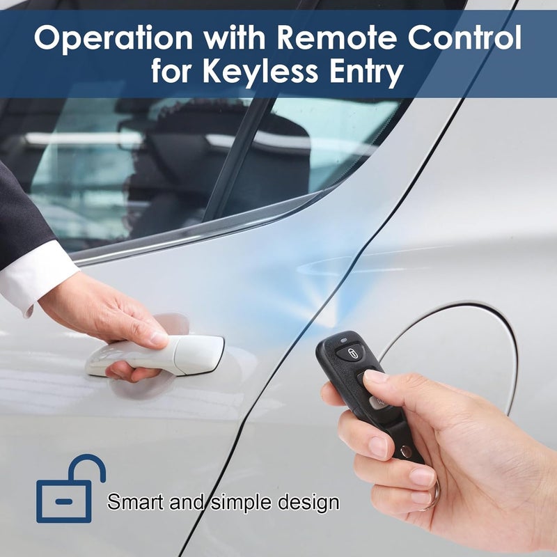 ZERONE Remote Lock Kit, Universal Car Remote Control 4 Door Power Central Lock System Auto Locking Security Keyless Entry Kit for 2 3 4 car Truck Doors - Image 2