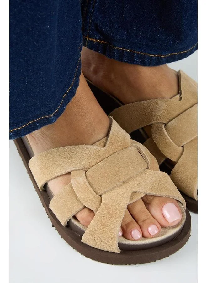 Manijero  Bartolo Women's Genuine Leather Caged Sand Sandal. for Women | Best Price UAE