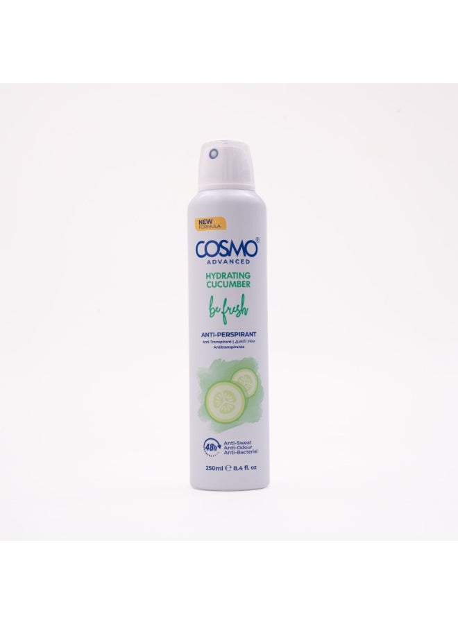 COSMO ADVANCED HYDRATING CUCUMBER BE FRESH ANTI-PERSPIRANT 250ml