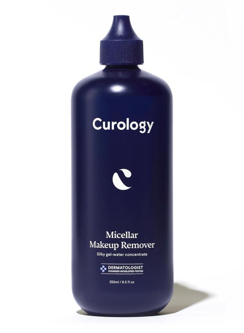 Curology Micellar Water Makeup Remover, Waterproof Eye and Face Make Up Cleansing Water, Gentle and Hydrating, Silky Gel-Water Concentrate, 8.5 fl oz