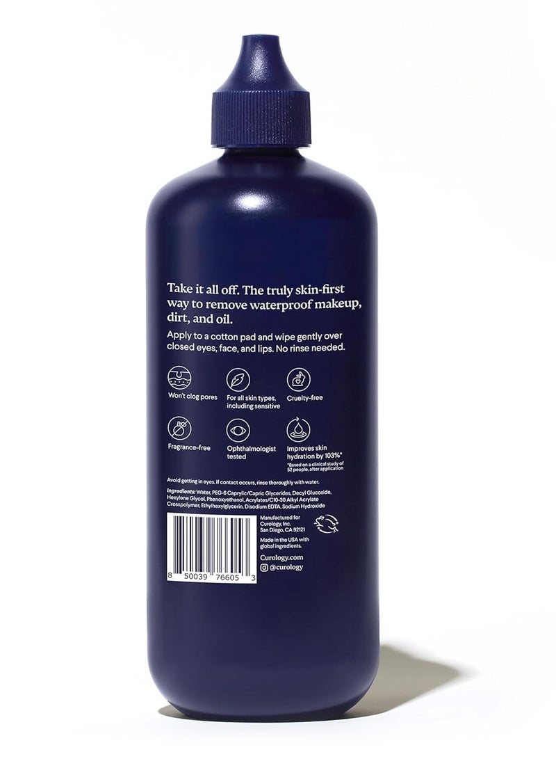 Curology Micellar Water Makeup Remover, Waterproof Eye and Face Make Up Cleansing Water, Gentle and Hydrating, Silky Gel-Water Concentrate, 8.5 fl oz