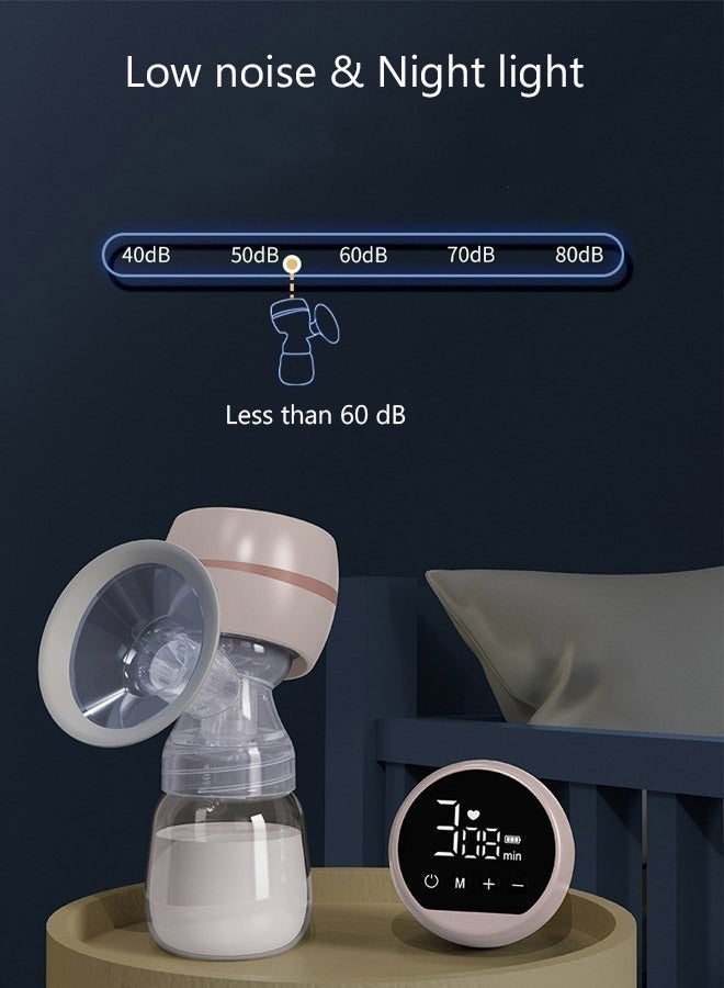 DUNISO Electric Breast Pump, Intelligent All-in-one Automatic Electric Breast Pump, Painless Breast Massager, Portable Mute Lactation Milk Feeding Collector, Rechargeable Milk Extractor for Home and Travel - Image 3