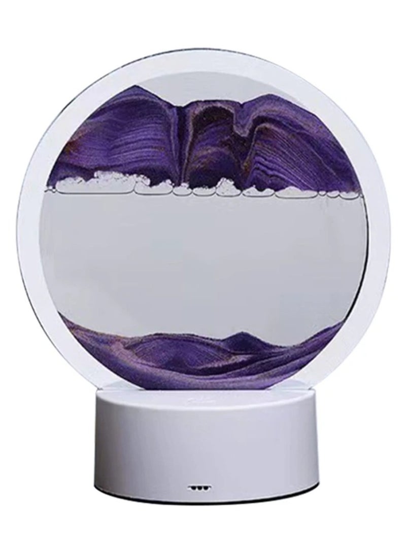 DubaiGallery Hourglass Rgb Color Bedroom Decorative Night Light 3D Luminous Led Desktop Dynamic Quicksand Painting Table Lamp - Image 1