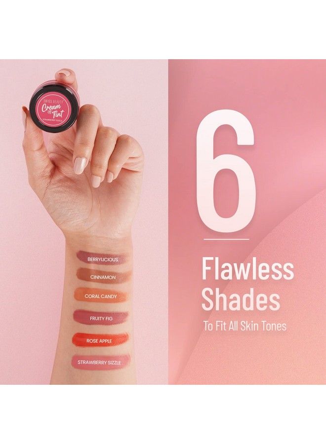 Lip Cheek And Eyeshadow Tint With Goodness Of Vitamin E And Olive Oil ; Natural Flushing Glow ; Long Lasting Nourishment ; Sls & Paraben Free ; Shade Fruity Fig 8Gm;