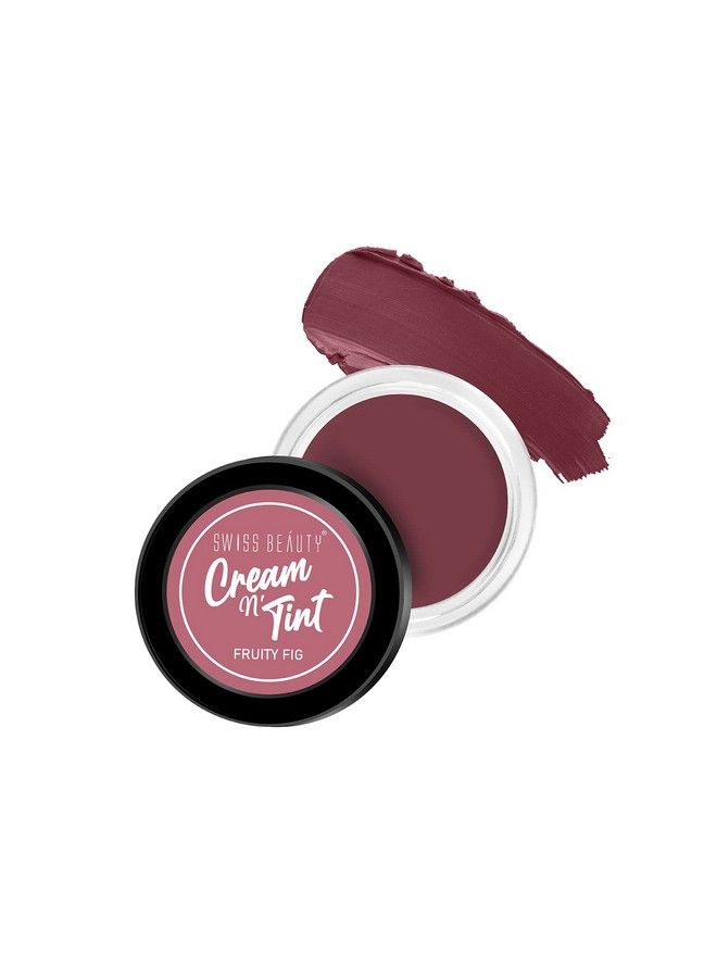 Lip Cheek And Eyeshadow Tint With Goodness Of Vitamin E And Olive Oil ; Natural Flushing Glow ; Long Lasting Nourishment ; Sls & Paraben Free ; Shade Fruity Fig 8Gm;