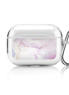 Stylizedd Classic Clear printed Case for Apple AirPods Pro 2nd Generation Thin Transparent Cover [Designed for Apple AirPods Pro 2nd Generation] - Marble Print Marine  - Image 1