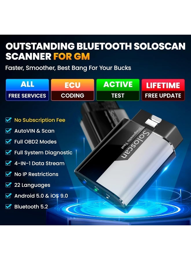 kingbolen ماسح KINGBOLEN Soloscan OBD2 بلوتوث لسيارات GM - Image 4