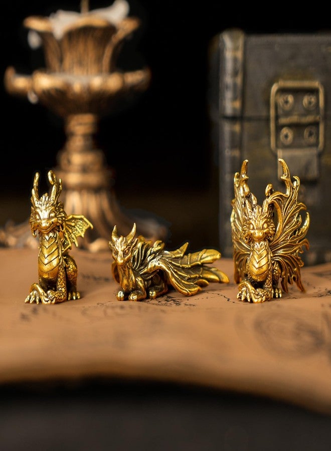 chovy تمثال تنين من النحاس الصلب من تشوفي، مصنوع يدويًا، قطعة ديكور خيالية عتيقة، حراشف وأجنحة متقنة، مخلوق أسطوري قابل للتحصيل، هدية فريدة لعشاق الخيال وهواة الجمع - Image 4