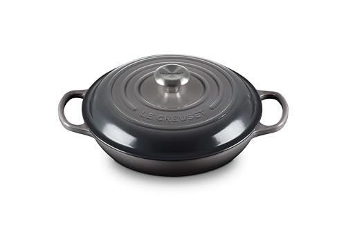 Le Creuset Le Creuset Enameled Cast Iron Signature Braiser 225 qt Oyster 