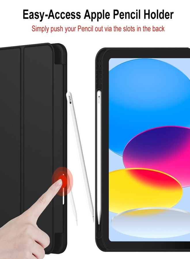 iMieet جراب iMieet لجهاز iPad (A16) من الجيل الحادي عشر/الجيل العاشر [11 بوصة 2025/10.9 بوصة 2022] مع حامل قلم، غطاء ذكي ثلاثي الطي مع ظهر من مادة TPU الناعمة، خاصية التشغيل/الإيقاف التلقائي (أزرق سماوي) - Image 5