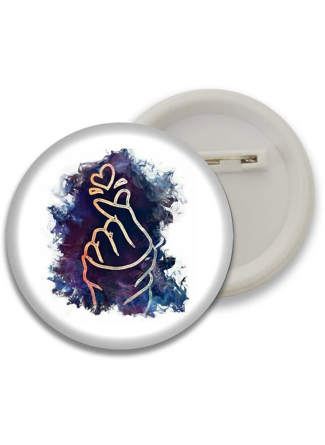 D2c - D2C BTS Band Glossy Finished Button Badges (variation2)-Multi Color - Image 1