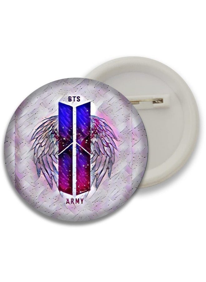 D2c - D2C BTS Band Glossy Finished Button Badges (variation2)-Multi Color - Image 1
