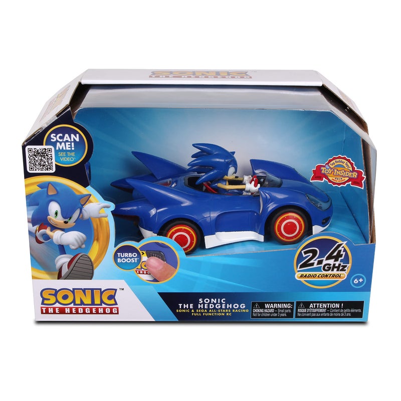 Sonic The Hedgehog Sonic and Sega All Stars Racing Remote Controlled Car - Sonic the Hedgehog, For Ages 6 and up, Allows Children to Pretend to Drive and Have Fun at the Same Time! - Image 2