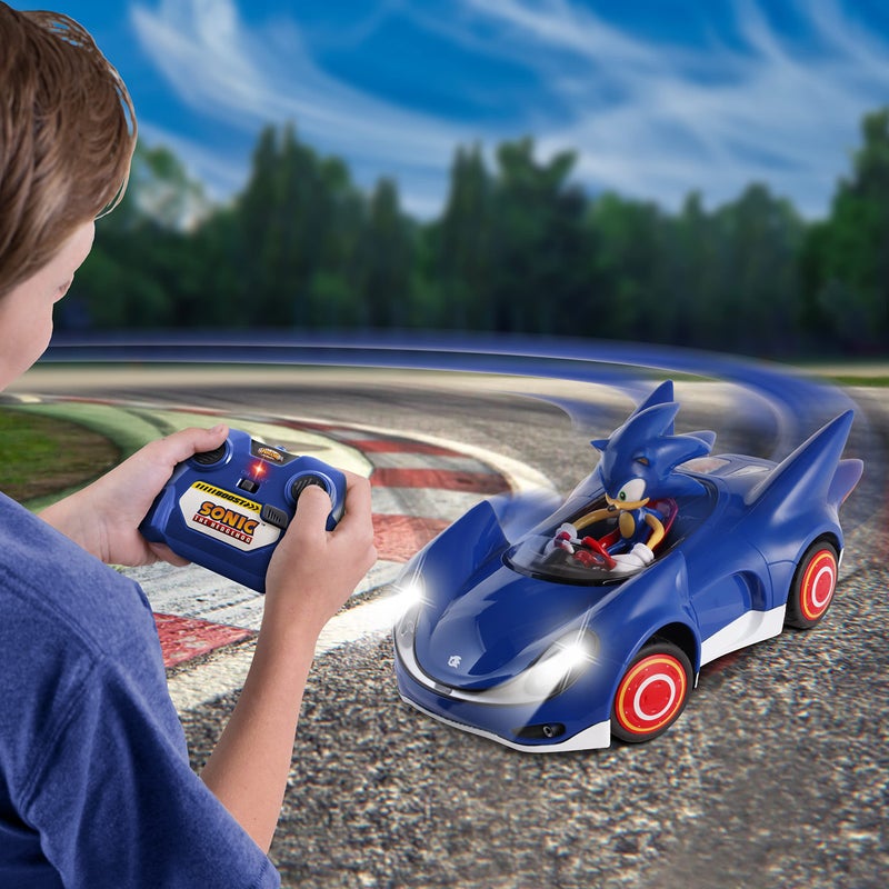 Sonic The Hedgehog Sonic and Sega All Stars Racing Remote Controlled Car - Sonic the Hedgehog, For Ages 6 and up, Allows Children to Pretend to Drive and Have Fun at the Same Time! - Image 4
