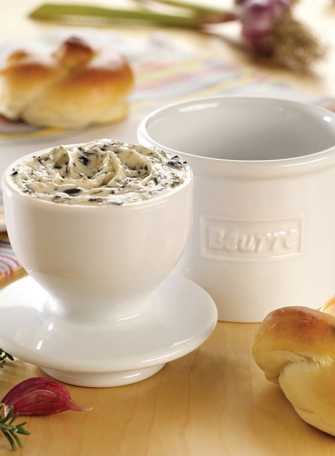 Butter Bell The Original Crock by L. Tremain, Cafe Retro Collection - White - Image 3