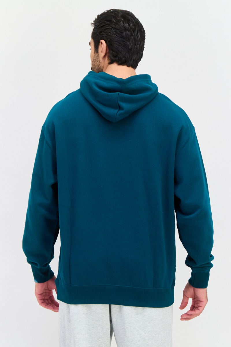 PUMA Men Relaxed Fit Long Sleeve Outdoor Hoodie, Teal - Image 4