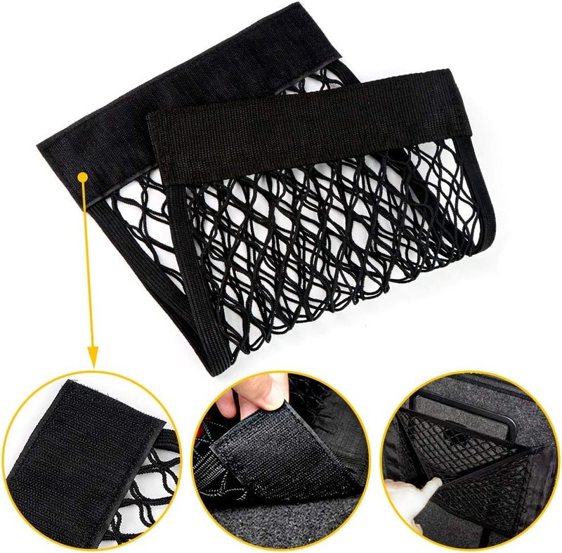 HAKACC 2 PCS Car Boot Storage Net for Campervans - 40 x 24 cm - Image 3