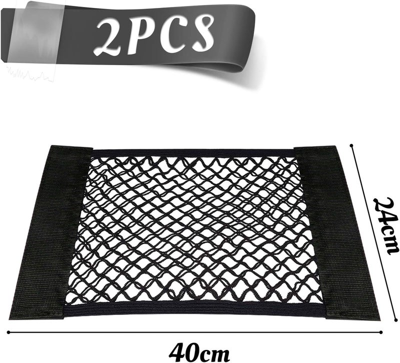 HAKACC 2 PCS Car Boot Storage Net for Campervans - 40 x 24 cm - Image 2