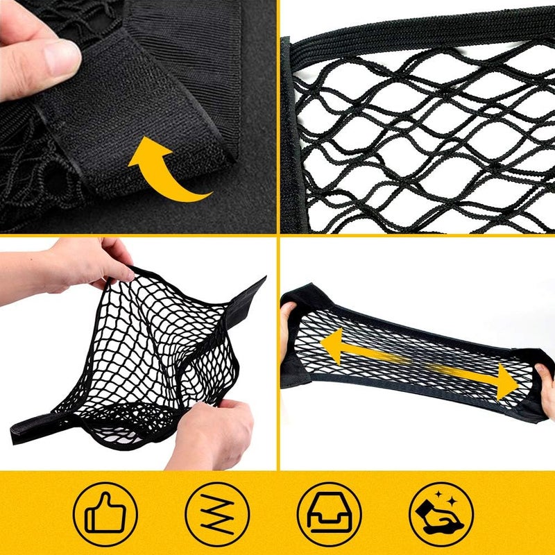 HAKACC 2 PCS Car Boot Storage Net for Campervans - 40 x 24 cm - Image 4