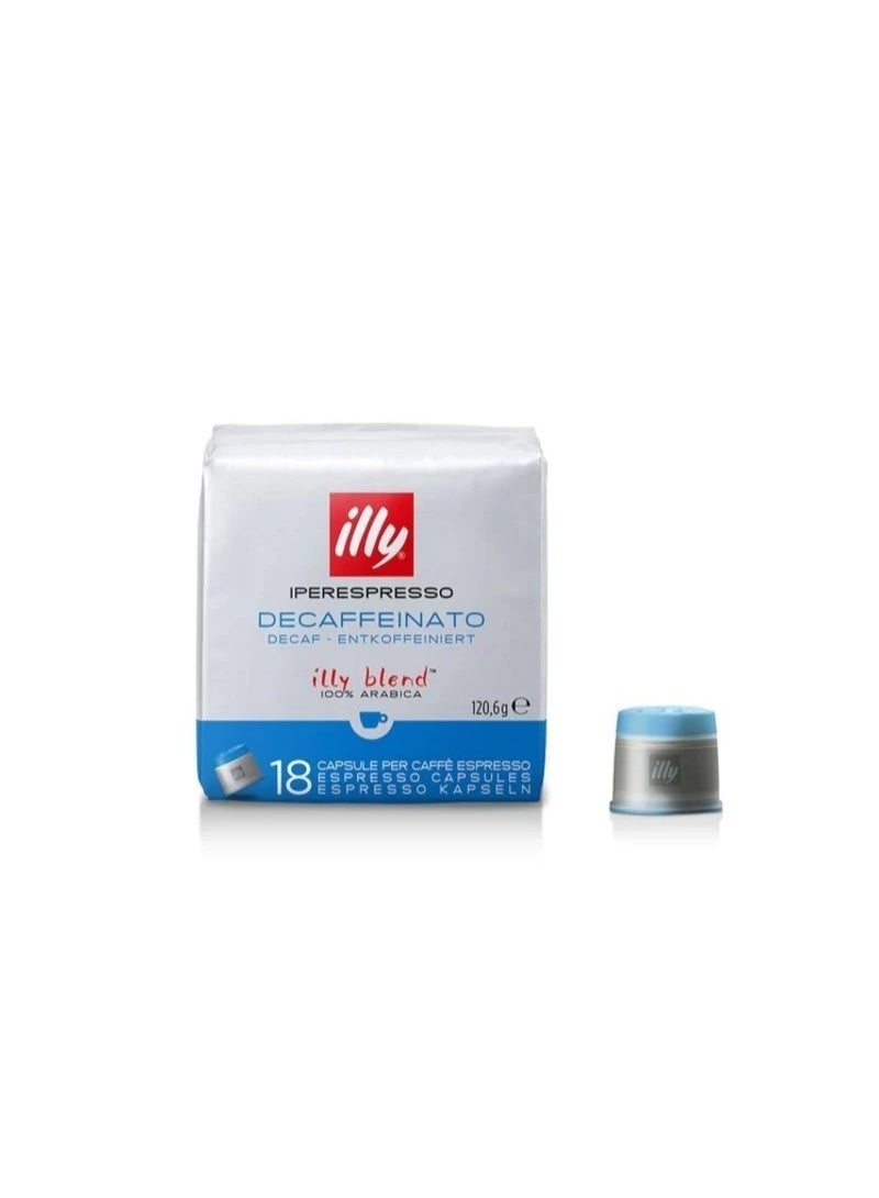 illy Iperespresso Decaf Coffee Capsules, 100% Arabica, Medium Roast, Light & Smooth Flavor, Single-Serve, Compatible with illy Iperespresso Machines - Image 1