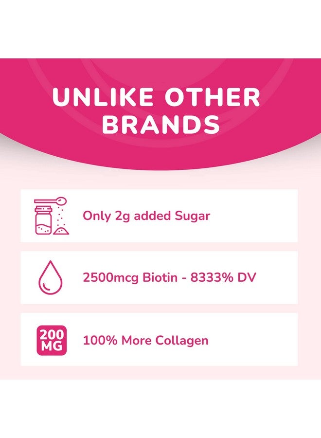 LUNAKAI Collagen Gummies For Women And Men With Biotin Zinc Vitamin C And E Anti Aging Hair Growth Skin Care & Strong Nails Protein Collagen Supplements Nongmo Gluten Free 60 Collagen Gummy Vitamins  - Image 5