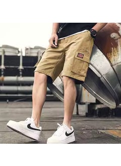 Generic Men's Summer Five-point Pants Breathable Trendy Large Size Pants Casual Large Pants Quick-drying Student Workwear Shorts Men's  - Image 1