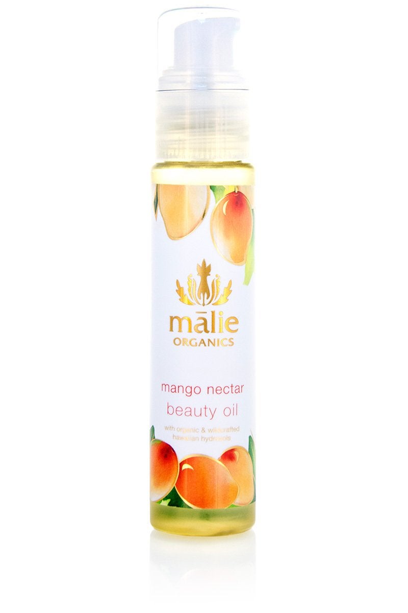 Malie Organics' Mango Nectar All Natural Organic Therapeutic Botanical Beauty Oil, Moisturization & Nourishment for any Any Skin Type