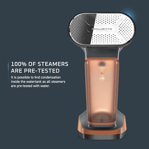 Rowenta Iron Steamer for Clothes, 3in1 Hand Held Steamers, Clothing Steamer, Ironing, Lint Remover, 7.1 Oz Tank, 1875 Watts, Auto-Off, Black & Copper, DR8855 - Image 4