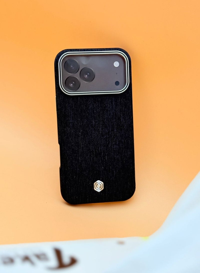general iPhone 17 Pro Max Fabric Case, Slim Fit Back Cover, Shockproof with Camera Protection - Image 1