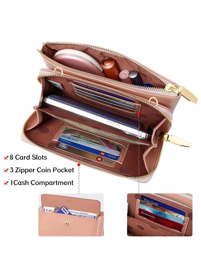 كوكو حقيبة كروس صغيرة من كوكو للنساء، محفظة للهاتف المحمول، حقيبة كتف صغيرة مع فتحات للبطاقات - Image 1