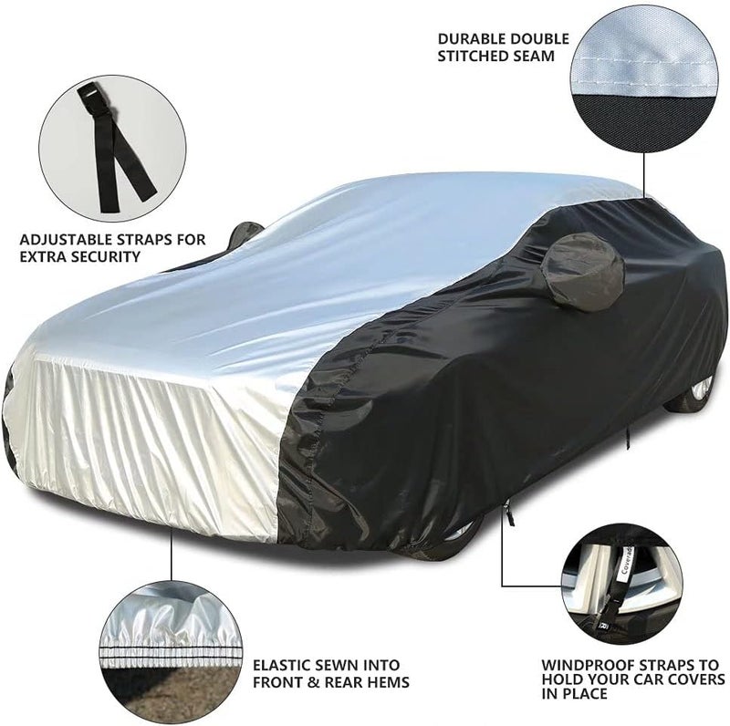Coverado Waterproof Car Cover for Sedans (170"-190") - All Weather Protection - Image 3