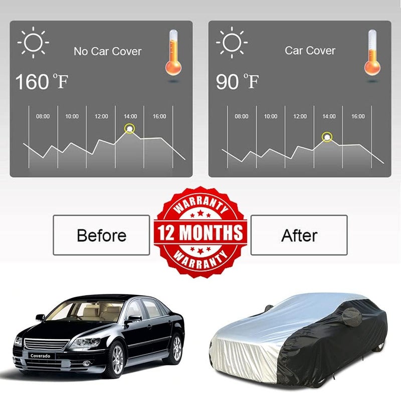 Coverado Waterproof Car Cover for Sedans (170"-190") - All Weather Protection - Image 4