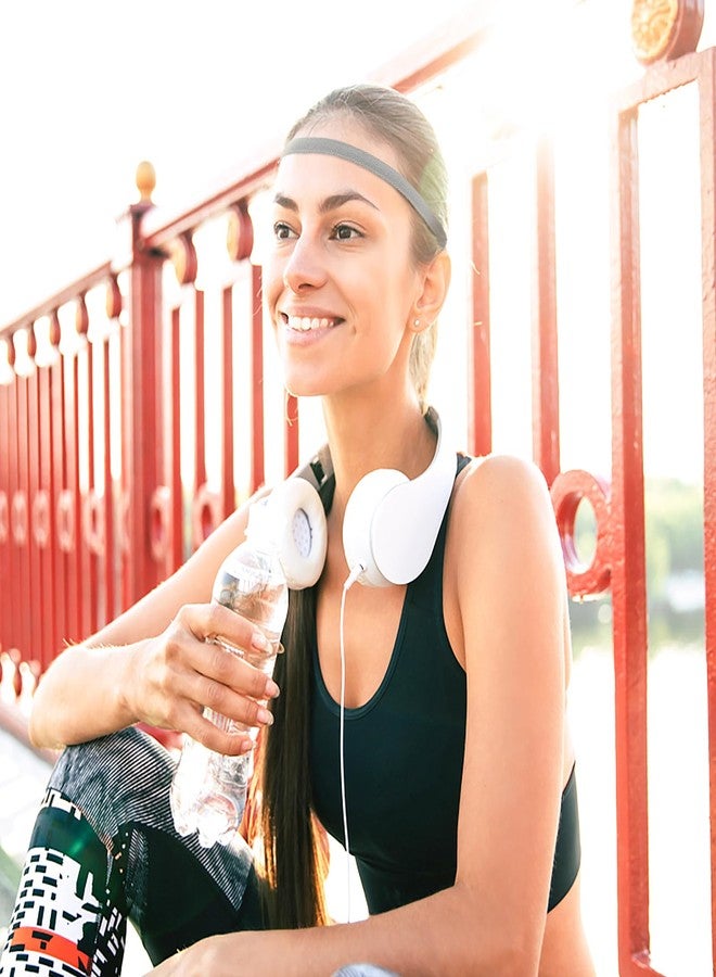 مولين مجموعة مولين من 4 عصابات رأس رفيعة للنساء، مانعة للانزلاق، مناسبة للتمارين الرياضية، عصابات رأس رياضية مرنة، عصابة رأس رياضية للجري وكرة القدم، عصابة رأس مرنة رفيعة لليوجا، عصابات شعر مرنة - Image 5