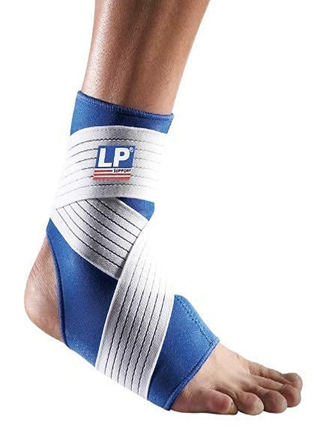 دعامة الكاحل المصنوعة من النيوبرين LP 728 مع حزام (أزرق، مقاس كبير)