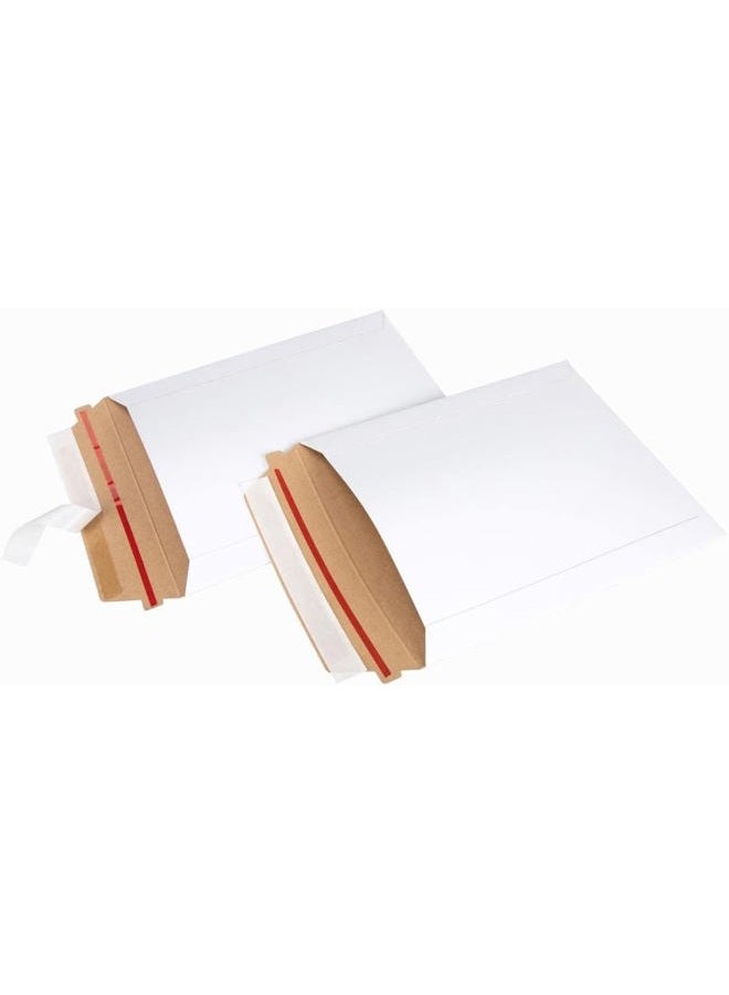 ProLine Packaging 6 x 8 self seal rigid photo shipping flats cardboard envelope mailer (10) - Image 1