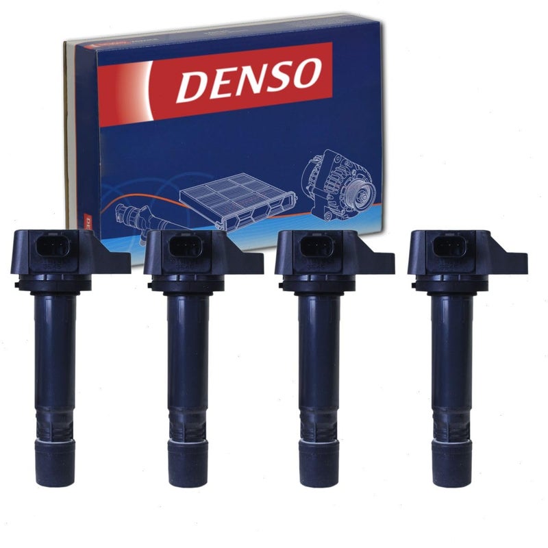 4 قطع من لفائف الإشعال المباشر DENSO متوافقة مع هوندا سيفيك 18L L4 2006-2011