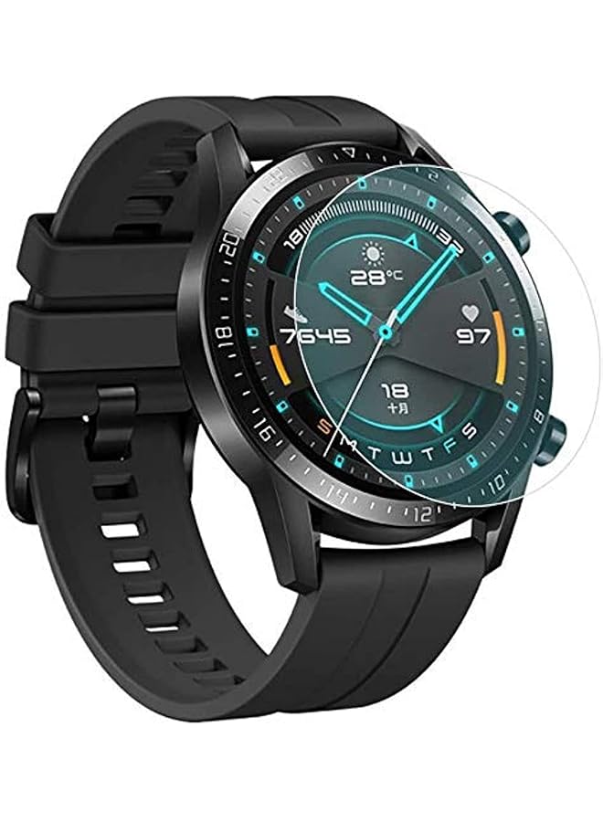 باستكس حزمة لساعة هواوي جي تي 2 46 ملم واقي شاشة مقاوم للانفجار ومقاوم للخدش غطاء كامل شفاف واقي شاشة لساعة هواوي جي تي 2 46 ملم ساعة ذكية - Image 1