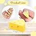Gejoy 50 Pieces Miniatures Food Cheese Toy Halloween Decoration Mini Fake Cheese for Dollhouse Accessories Models for Kitchen Decoration DIY Accessory - Image 4