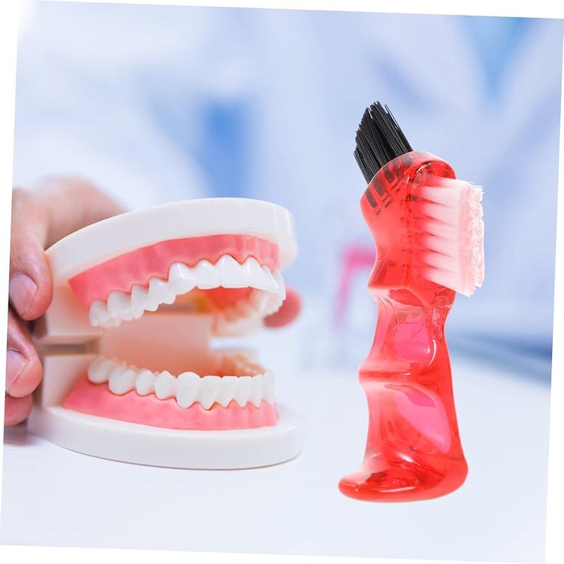 4Pcs Denture Brush Soft Toothbrush For Adults Double Sided Retainer Cleaner - Image 4