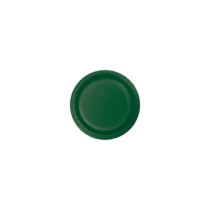 HUNTER GREEN PAPER PLATES 72 CT