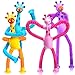 CHESLICR Giraffe Sensory Travel Toys 4Pcs for Roadtrip Car Ride Airplane Toddler Girl Year Old Ages 2 3 4 5 6 7 8 Suction Autism Pop Tube Fidget Toy Autistic Valentines Day Stocking Easter Basket Stuffer Gift - Image 2