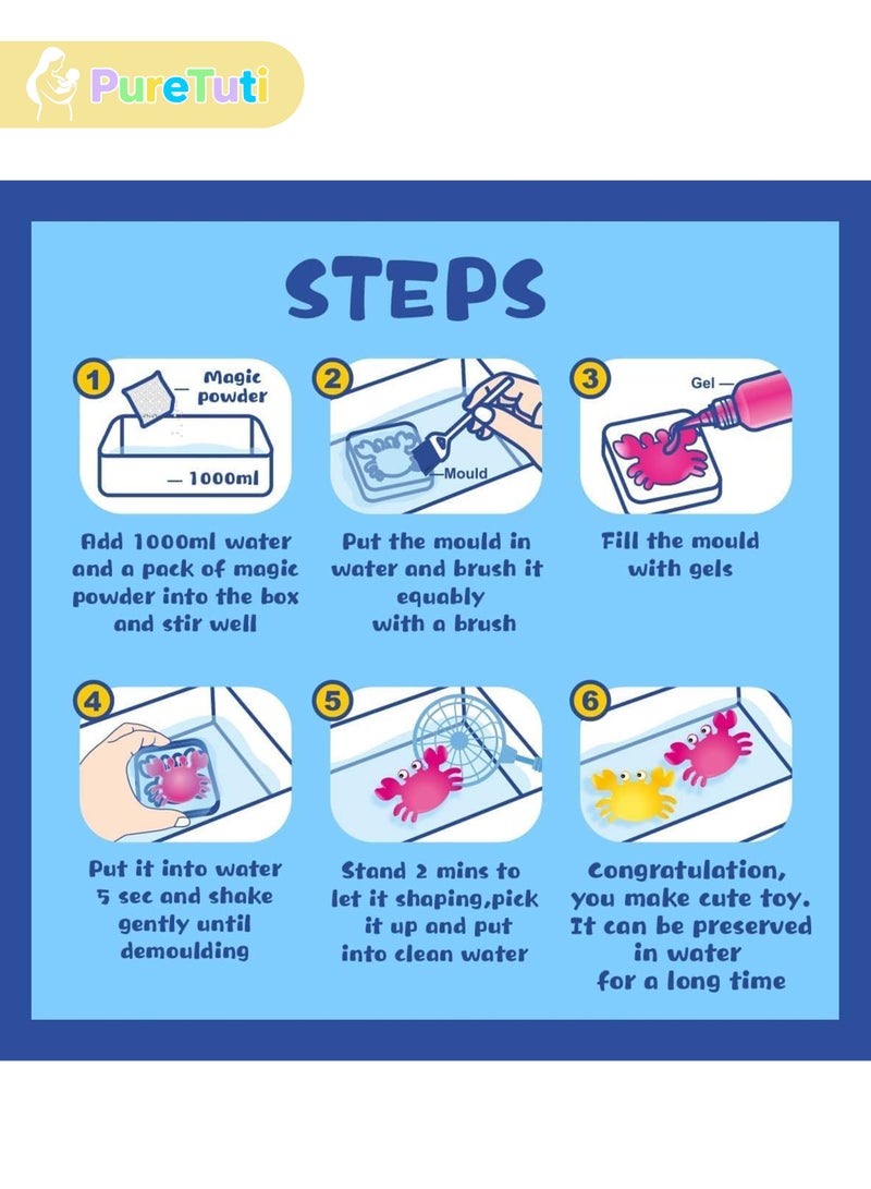 Magic Water Elf Beads Toy Set with Box,DIY Maker kit, Jelly Sea Animal Creature, Sensory Bin Set,Toys for 3+Year Old Boys Girls, Party Favors, Goodie Bags Fillers, Birthday Day Gifts and Prize - Image 4