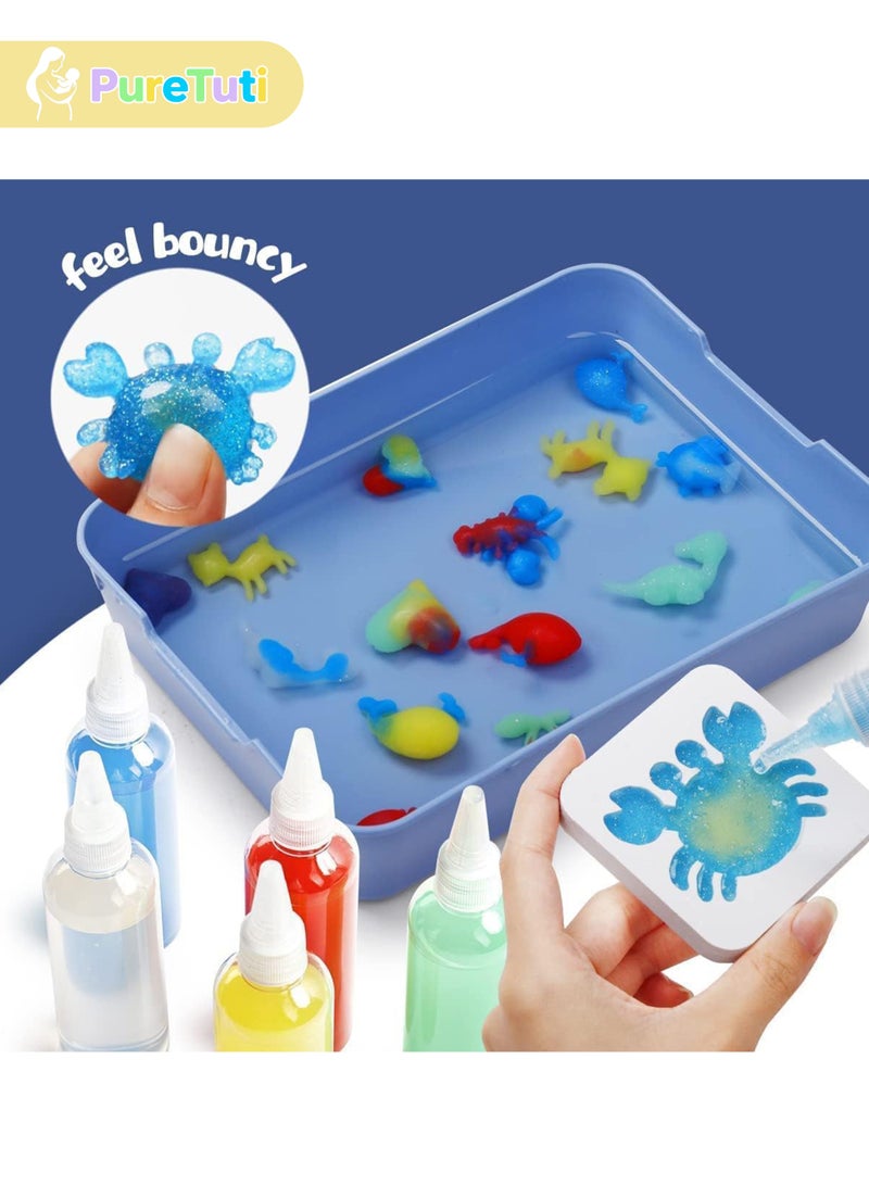 Magic Water Elf Beads Toy Set with Box,DIY Maker kit, Jelly Sea Animal Creature, Sensory Bin Set,Toys for 3+Year Old Boys Girls, Party Favors, Goodie Bags Fillers, Birthday Day Gifts and Prize - Image 3