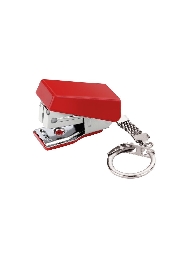 1-Piece Super Mini Stapler With Keychain And A Pack of Pins Assorted Colours