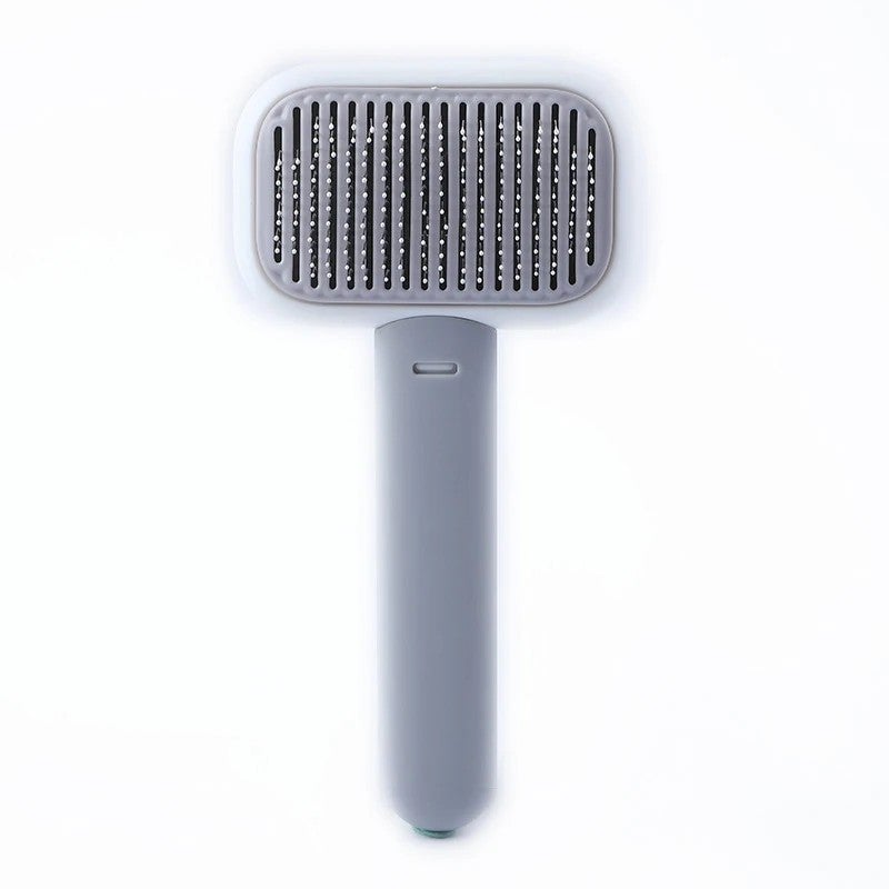 Y&D Self Cleaning Slicker Brush for Dogs Cats - Long Pin Pet Grooming Tool Reduces Shedding & Mats - Soft Hair Needle Brush for Long & Short Hair - Image 1