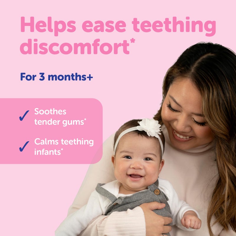 Ddrops Organic Baby Teething Liquid Drops, for Ages 3 Months+, 60 Drops, 0.06 fl oz (1.7 ml) - Image 2