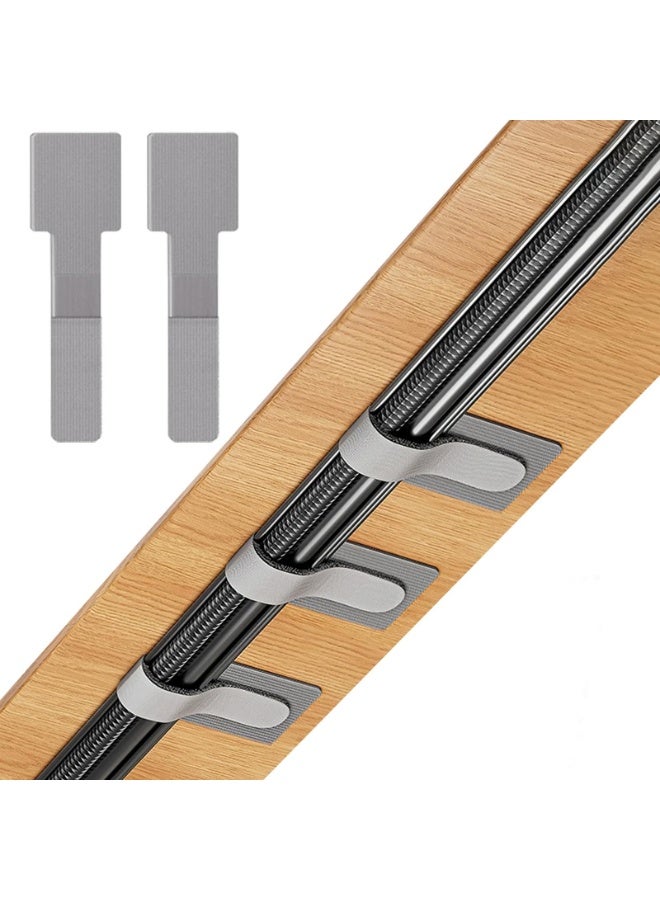 HOMESTAR 【80PCS Hook and Loop Cable Ties】Data Cable Organizer Wire Management | Self-Adhesive Cord Clips | Reusable Durable Fasteners | Dense Loop Surface Secure Hold | Multi-Scene Application | Essential Home Office Organizer - Image 1