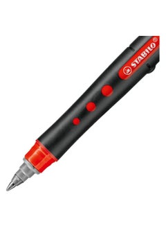 STABILO قلم حبر جاف ستابيلو أسود عالي الجودة، متوسط الحجم، أحمر -B-41673  - Image 2